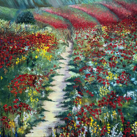 Цветочное поле