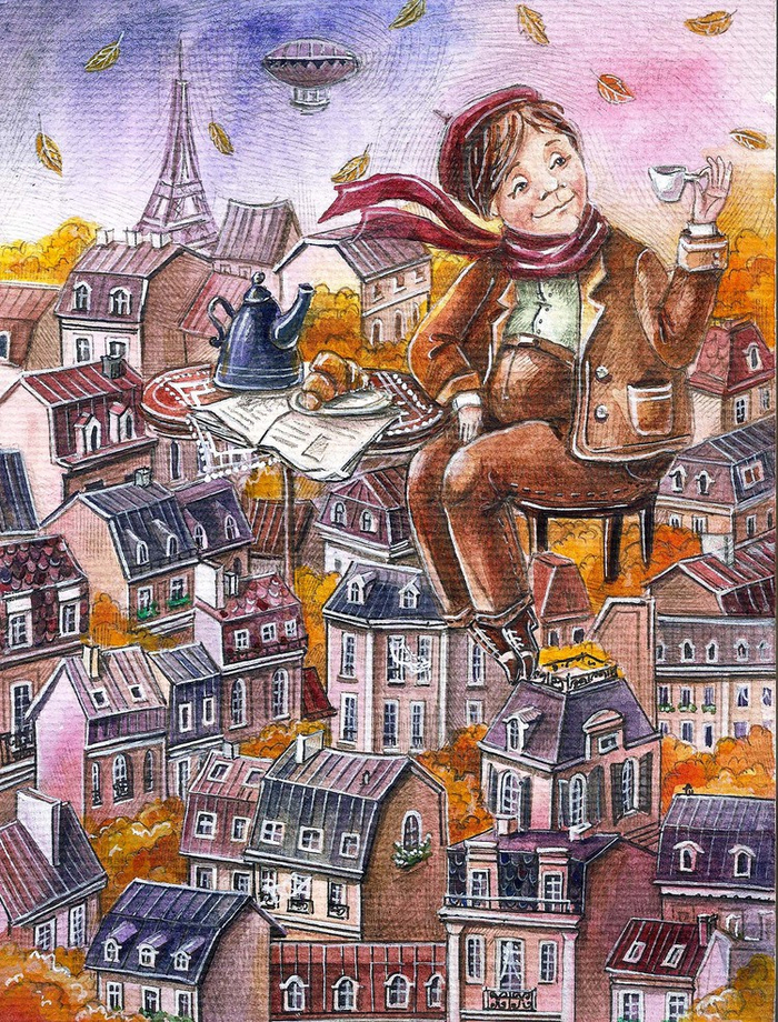 Календарь. Октябрь. Париж