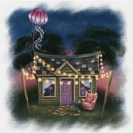 Дом с медузой на крыше