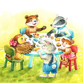 Разворот для книги про зайчика Севу