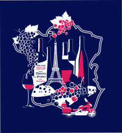 Картинка на футболку "Мототур по франции"