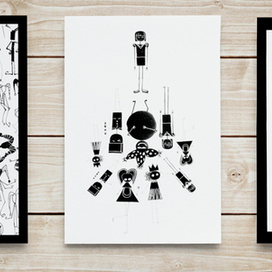 Кукольный театр, открытки.