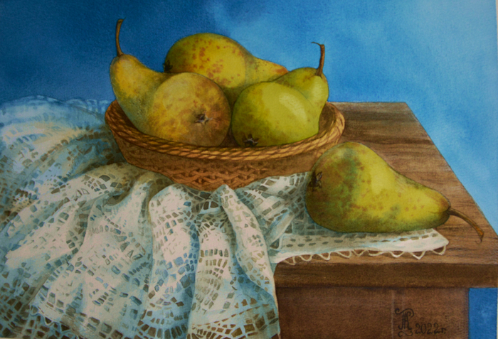Натюрморт с грушами
