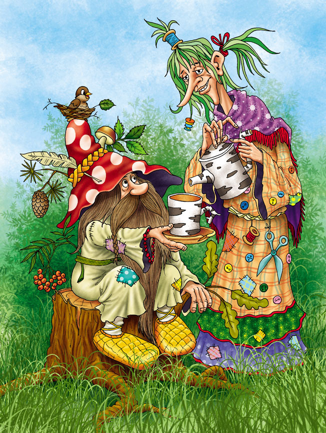 лесовик и кикимора