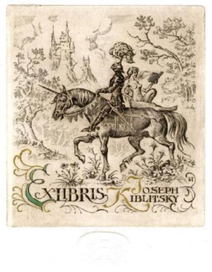 Экслибрис зам. директора Русского музея Жозефа Киблицкого