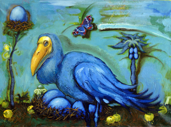 Синяя птичка