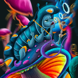 Синяя гусеница , всезнающий хранитель Оракула🐛