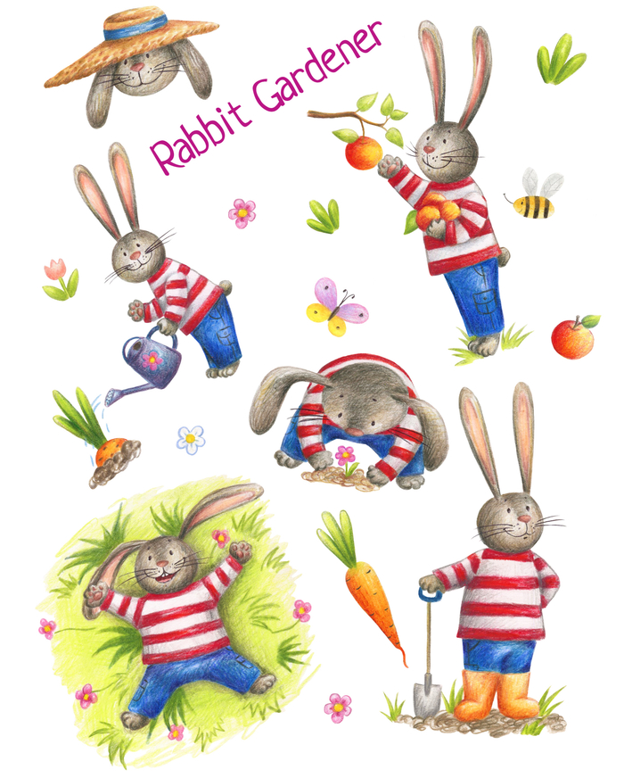 Кролик садовник