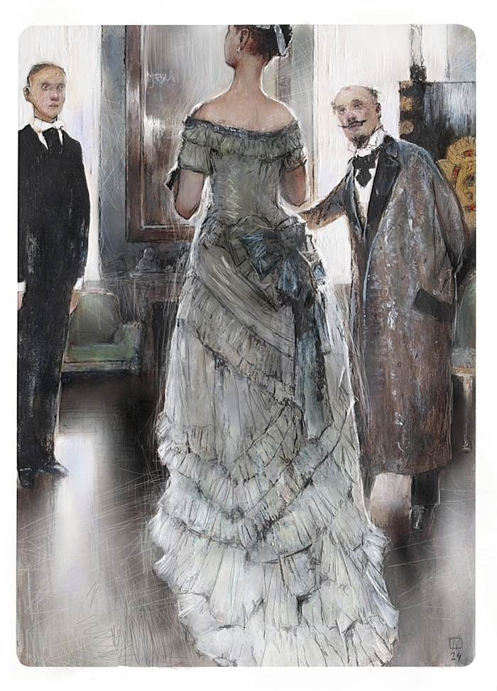 Ф.М. Достоевский "Подросток" иллюстрация к 2 главе