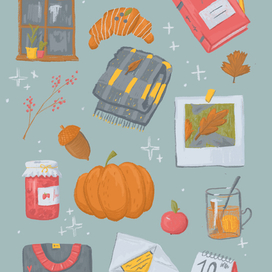 Осенние стикеры