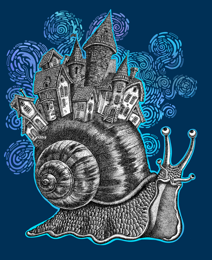 Улитка городок сказочный