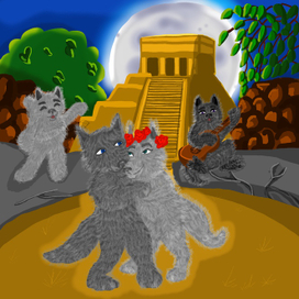 Иллюстрация «отпуск монстриков»