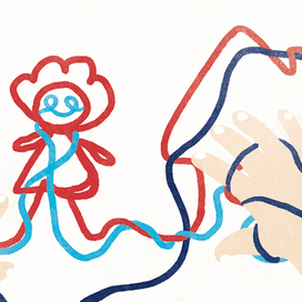 "Вязаная история" Макет Нининого вязаного мира