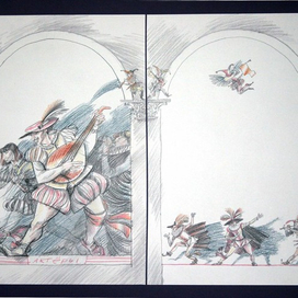 иллюстрация к комедии В.Шекспира "Укрощение строптивой"