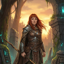 Иллюстрация 2d персонажа.