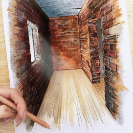 Скетч интерьер