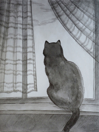 Сидит кошка на окошке...