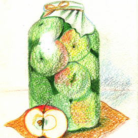 Компот с яблоками