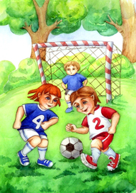 Игра в футбол