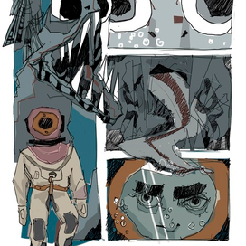 Страница комикса "Рыба"