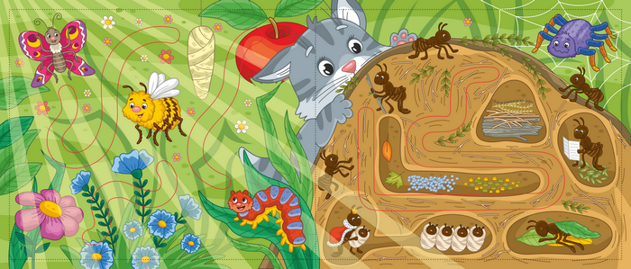 Разворот книжки "Где спит солнышко"