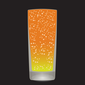 Оранжевый лимонад. Векторная иллюстрация.