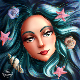 Девушка - море