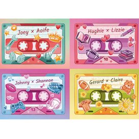 Мерч для подростковой книги. Открытки-кассеты