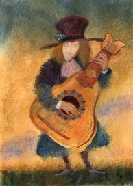 Бродячий гитарист.