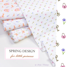 Принты для детского кукольного текстиля