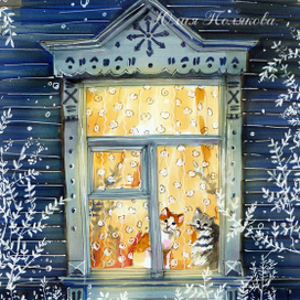 Ночь. Окно. Свет