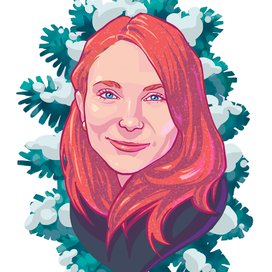 Снежный портрет