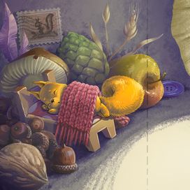 маленькая белочка