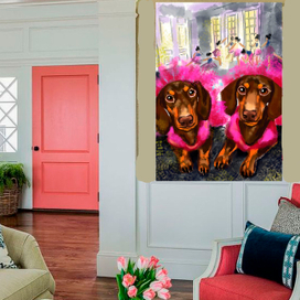 Портрет любимцев в интерьере