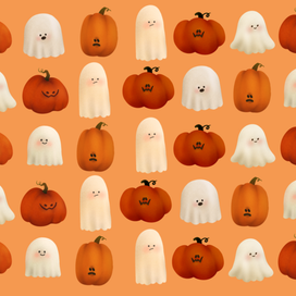 принт на тему хелоуина