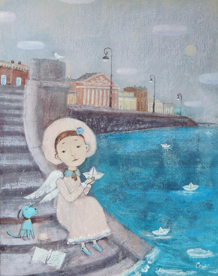 Белые кораблики