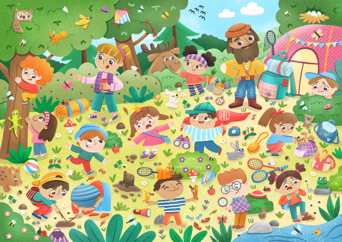 Иллюстрация-виммельбух "Поход"