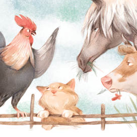 Иллюстрация для книги Елены Ульевой   "Полезные сказки для хорошего сна" 