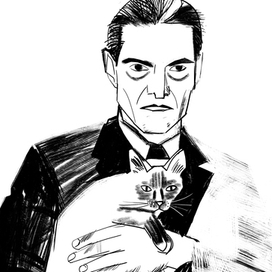 Портрет Кнорозова, для бара Кнорозов