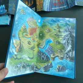 Карта для книги "Из крови и пепла" Дж. Арментроут, изд AST