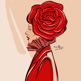LADY IN RED ROSE
