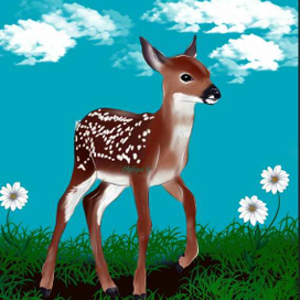 Малыш оленёнок