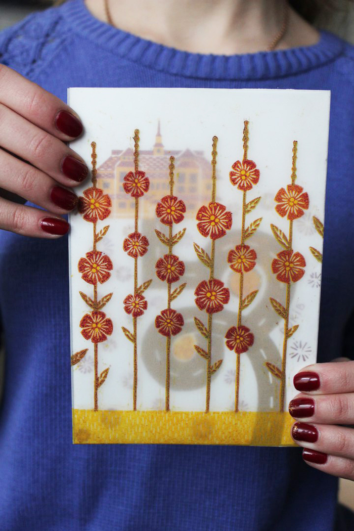 Открытка и конверт