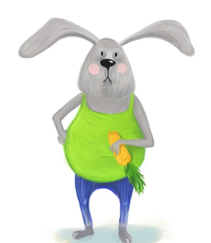 Серьезный заяц