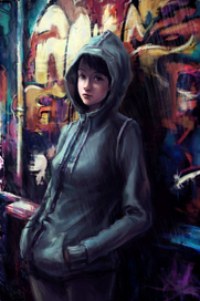 Девушка в капюшоне