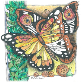 Триптих 3 "Из жизни бабочек"