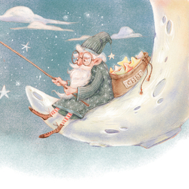 Иллюстрация для книги Елены Ульевой   "Полезные сказки для хорошего сна" 