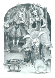 Иллюстрация к "Приключениям Алисы в Стране Чудес".