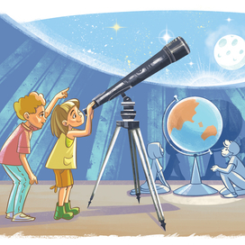 В планетарии