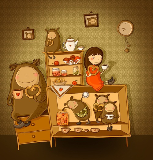 Ночное чаепитие.